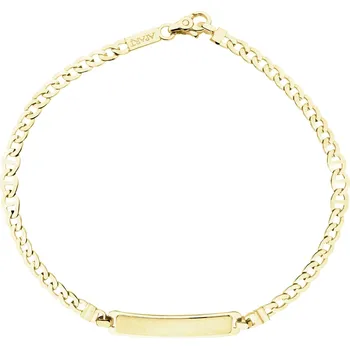 Náramek Zlatý náramek s destičkou - AP543-2687