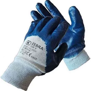 Pracovní rukavice Rukavice ZEBRA (velikost 10 (XL) / modré / 1pár)