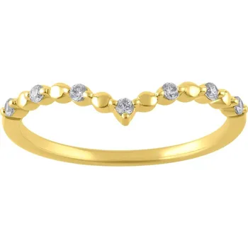 Prsten Zlatý prsten s diamanty Eveline