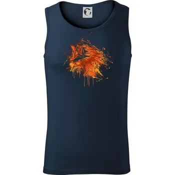 Liška kaňka - Tílko pánské Core - S ( Námořní modrá (velmi tmavá - téměř černá) )