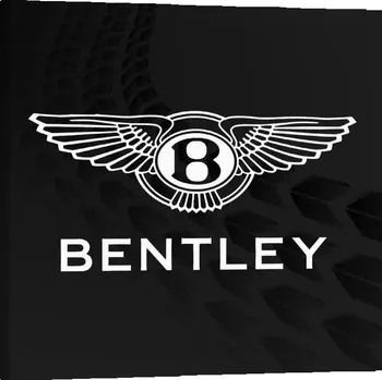 Obraz Sablio Obraz Logo Bentley Černý - 50x50 cm