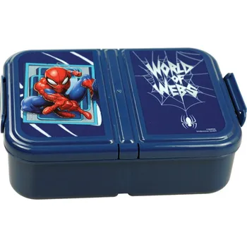 Party nádobí Svačinový dělený box Spiderman Marvel