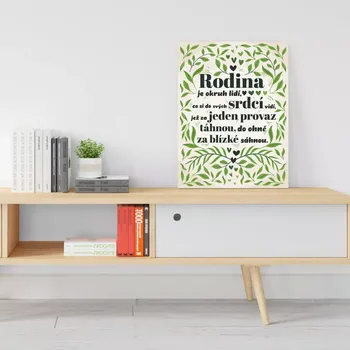 Plechová cedule Sablio Dárková cedulka Rodina 5: 30x40 cm