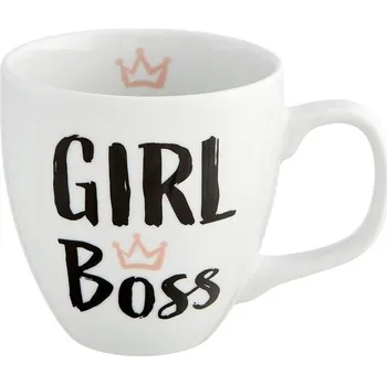 Hrnek s nápisem Him & I, "Girl Boss"