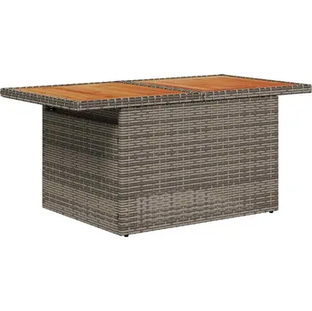 Sada zahradních pohovek s úložištěm 6 pcs Šedá Poly ratan Šedá3358071