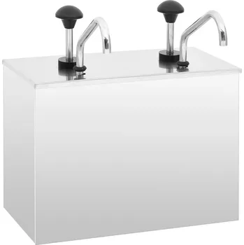 Dávkovač nápoje vidaXL Dávkovač omáček nerezová ocel 2 x 3,5 l