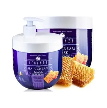 Vlasová regenerace LEGANZA: Krémová maska na vlasy s mateří kašičkou 1000ml K2998