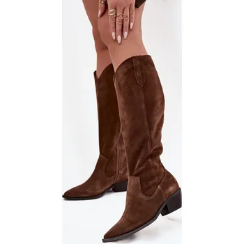 Dámské kozačky Kozačky na podpatku model 220211 Step in style 39