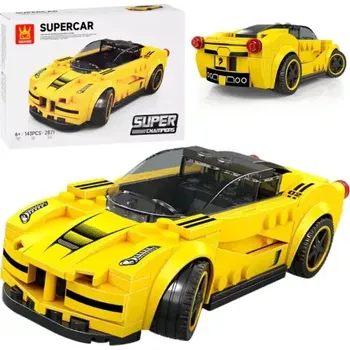 ostatní stavebnice Stavebnice Technic Sportovní auto žluté, 143 dílků