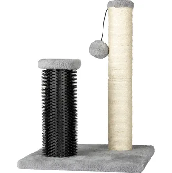 zoofari® Škrabadlo pro kočky s masážními prvky (Škrabadlo s masážním kartáčem)