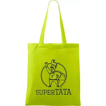 Superhrdina táta - Taška bavlněná - 42 x 38 cm ( Limetková )