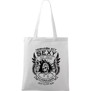 Nesnáším být sexy - kytarista - Taška bavlněná - 42 x 38 cm ( Bílá )