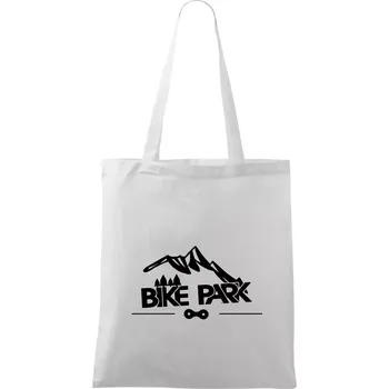 Bike park hory - Taška bavlněná - 42 x 38 cm ( Bílá )