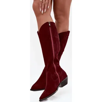 Dámské kozačky Kozačky na podpatku model 220212 Step in style 40