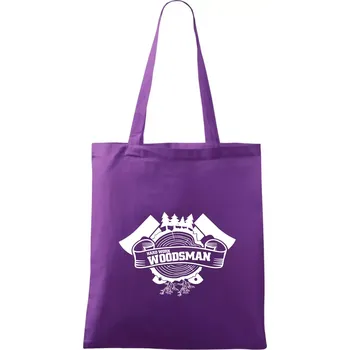 Hard Work Woodsman - Taška bavlněná - 42 x 38 cm ( Fialová )