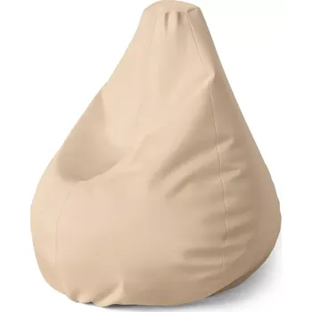 Sedací pytel Sablio Sedací vak Pear Světle béžová - 70 x 95 x 15 cm