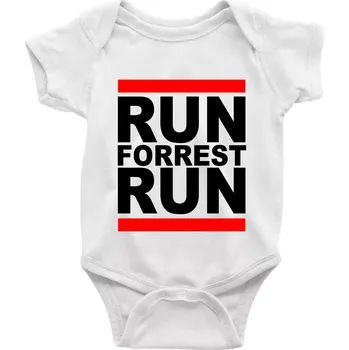 Kojenecké oblečení Run Forrest Run - Body kojenecké s krátkým rukávem - Krátký r. 18-24 měs ( Bílá )