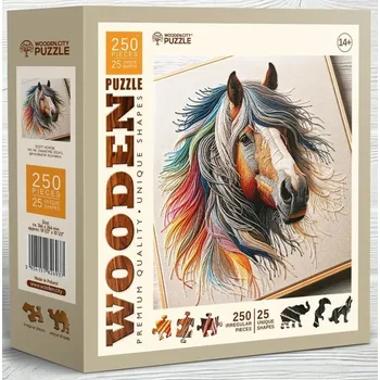 Puzzle Wooden City Jemný kůň 250 dílků