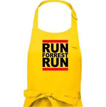 Kuchyňská zástěra Run Forrest Run - Dámská zástěra na vaření - Univerzální velikost ( Žlutá )