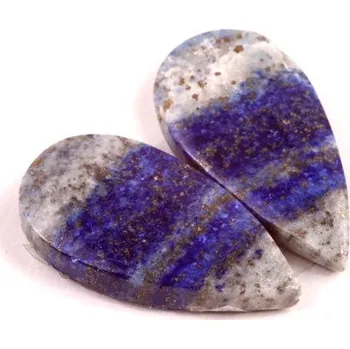 Přírodní kámen Kabošony páry Lapis Lazuli č.P755 (27x14x5mm)