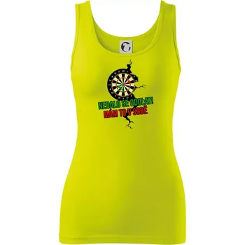 Dámské tričko Nedalo se odolat, mám to v sobě šipky - Dámské tílko - XL ( Limetková )