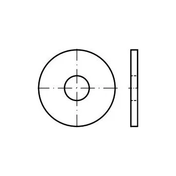 Spojovací materiál motoru Podložky velkoplošné DIN 440, rozměr M10, pozinkované, balení 6 kusů