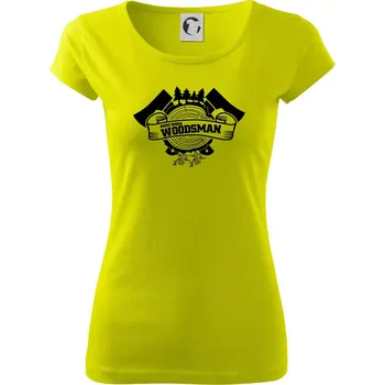 Dámské tričko Hard Work Woodsman - Dámské triko Pure - M ( Limetková )