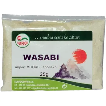 Koření Wasabi, japonský křen v prášku 5 x 5 g