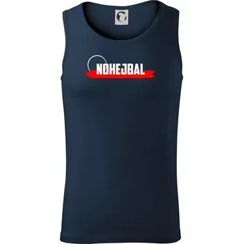 Nohejbal nápis - Tílko pánské Core - S ( Námořní modrá (velmi tmavá - téměř černá) )