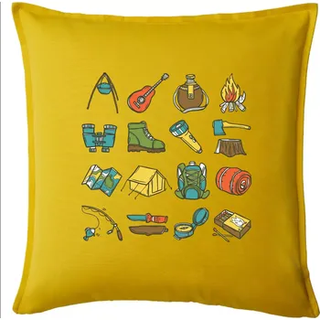 Polštář Camping set - Polštář 50x50 - 50x50 - Pouze potah ( Žlutá )