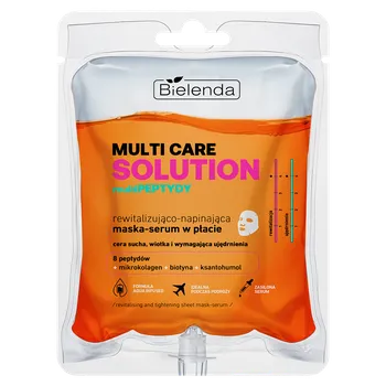 Pleťová maska Bielenda revitalizační a zpevňující plátková maska–sérum, 1 ks