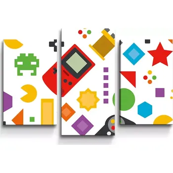 Obraz Sablio Obraz - 3-dílný Videohra - 75x50 cm