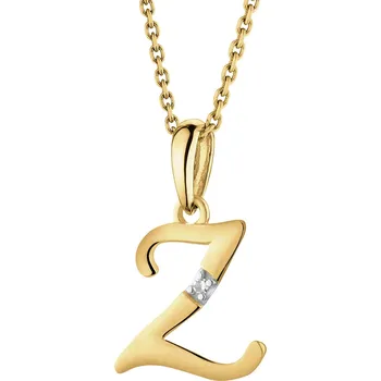 Přívěsek Zlatý přívěsek s diamantem - písmeno Z - 0,004 ct - ryzost 585 - 109.883/Z