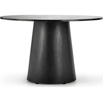 Jídelní stůl Stůl Ginter s kulatou deskou - Halmar Černá 120x77 cm