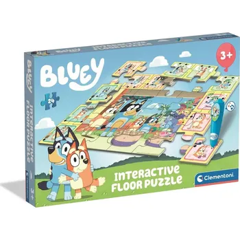 Puzzle Podlahové puzzle s interaktivním perem BLUEY, 24 dílků