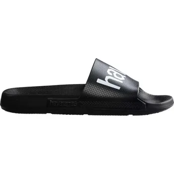 Pánské pantofle Unisex pantofle HAVAIANAS SLIDE CLASSIC LOGO MANIA 33/34 Černá, Bílá