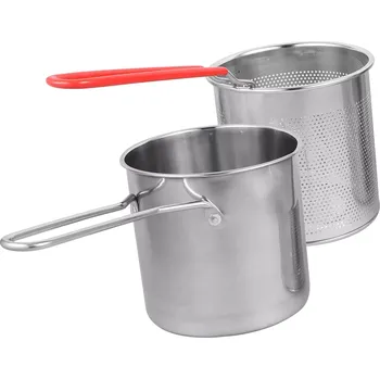Hrnec Mini hrnec s fritovacím košíkem z nerezové oceli