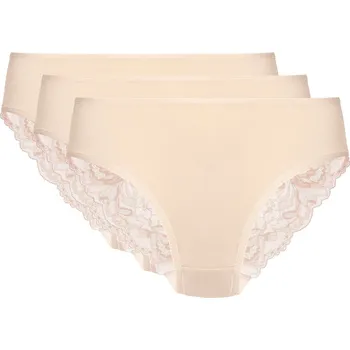 Kalhotky Dámské kalhotky GORTEKS Eliza cotton panty with lace back triple pack 42