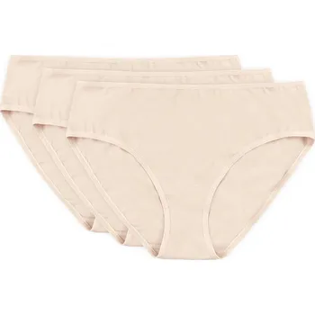 Kalhotky Dámské kalhotky GORTEKS Diana cotton panty triple pack NUDE 48