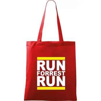 Run Forrest Run - Taška bavlněná - 42 x 38 cm ( Červená )