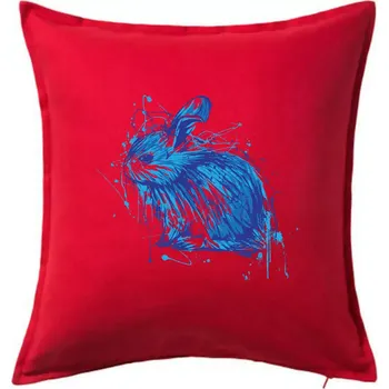 Polštář Králík kaňka - Polštář 50x50 - 50x50 - Pouze potah ( Červená )