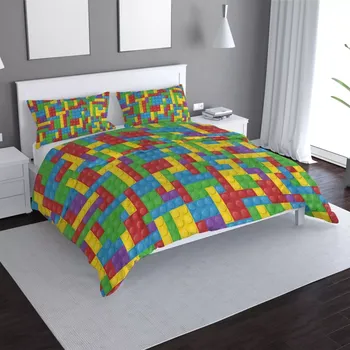 Povlečení Sablio Povlečení Barevná stavebnice - 140x200 / 90x70