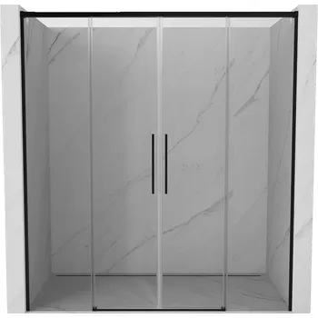 Sprchové dveře Mexen Rox posuvné sprchové dveře 190 cm, transparentní, černé - 8C2-190-002-70-00 Sprchové dveře