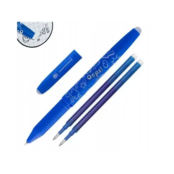 AstraPEN Gumovatelné pero OOPS! 0,6mm, modré, dvě gumy + 2ks náplní, blistr, 201319007