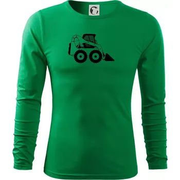 Pánská móda Bobik velký kolový - Triko s dlouhým rukávem FIT-T long sleeve - M ( Středně zelená )
