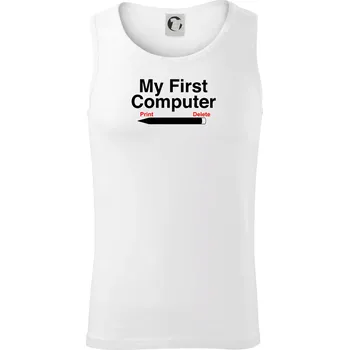 My First Computer - Tílko pánské Core - S ( Bílá )