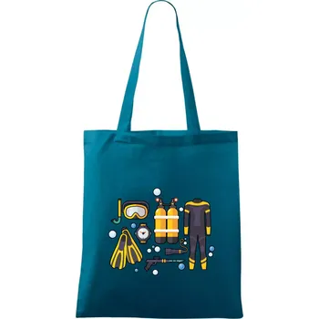 Potápěčská výzbroj - Taška bavlněná - 42 x 38 cm ( Petrolejová )