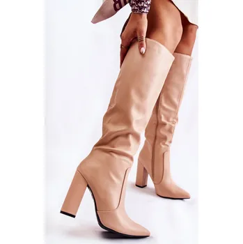 Dámské kozačky Kozačky na podpatku model 220511 Step in style 39