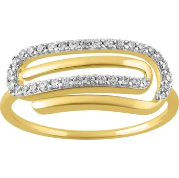 Prsten Zlatý prsten s diamanty Rebeca