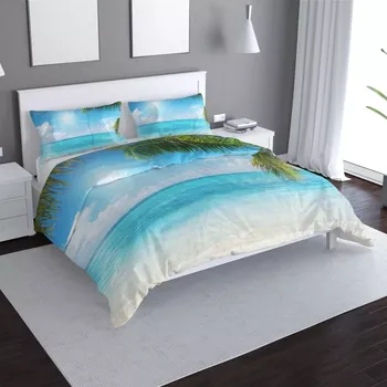 Povlečení Sablio Povlečení Pláž s palmami - 140x220 / 90x70